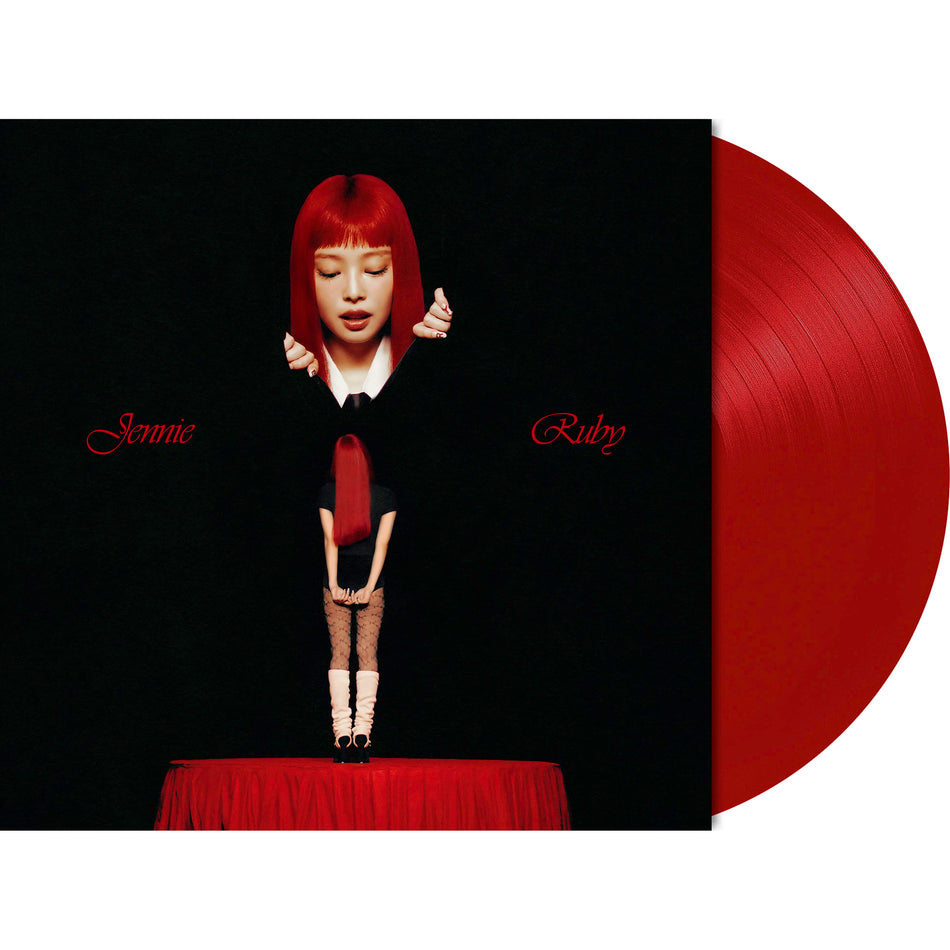 Jennie - Ruby packshot, apple red vinyl pressing with photocards, K-pop with hip-hop flavor