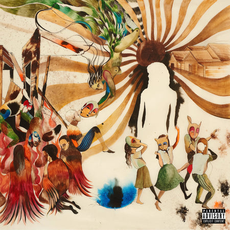 JID - God Does Like Ugly album cover, translucent tan 2LP gatefold with inner sleeves, Dreamville/Interscope hip-hop at ToucanRecords.com