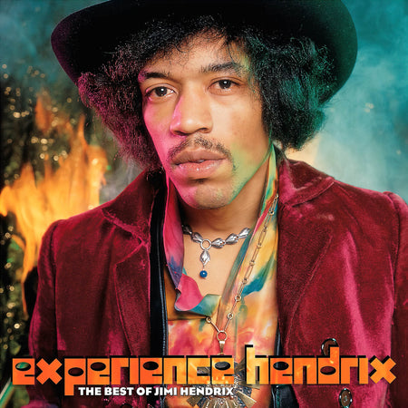 Jimi Hendrix - Experience Hendrix Best Of album cover, 2LP vinyl gatefold edition, psychedelic rock compilation