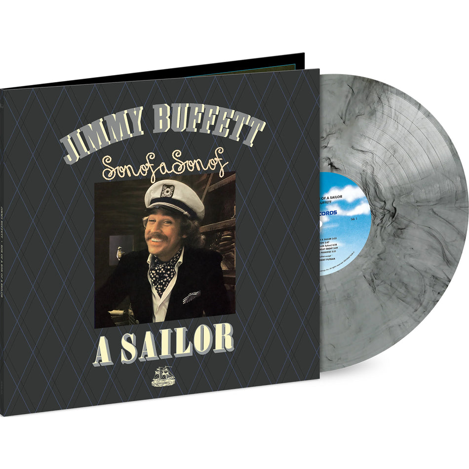 Jimmy Buffett - Son of a Son of a Sailor packshot, Smoke Swirl colored vinyl LP, tropical rock classic – featured at ToucanRecords.com