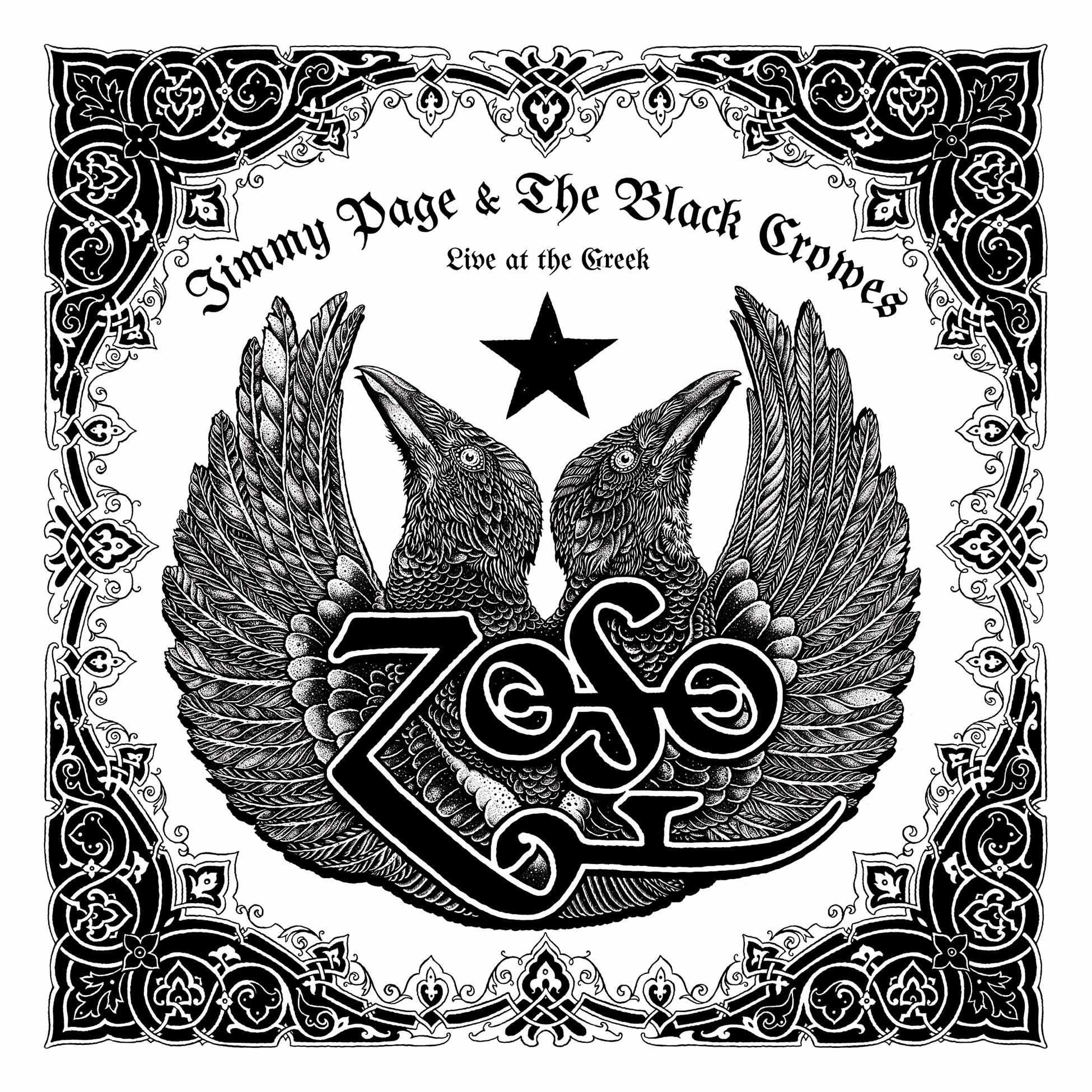 Jimmy Page, Black Crowes, Live At The Greek, 6 LP, Box Set, box cover, album cover, vinyl, six lp, zoso, 