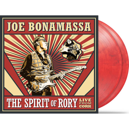 Joe Bonamassa The Spirit Of Rory Live From Cork 2LP vinyl packshot available at ToucanRecords.com. This live, Blues-rock album is a tribute to Rory Gallagher.