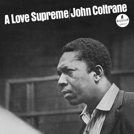 John Coltrane A Love Supreme album cover for the Acoustic Sounds Series 180g vinyl LP featuring "Acknowledgement"