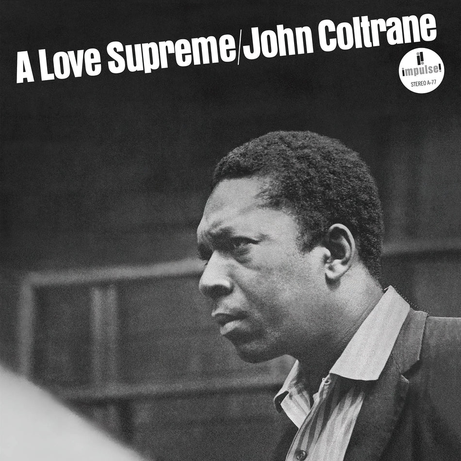 John Coltrane A Love Supreme album cover for the Acoustic Sounds Series 180g vinyl LP featuring "Acknowledgement"
