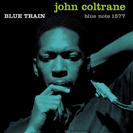 John Coltrane - Blue Train album cover for the limited edition blue vinyl LP in the Blue Note Essential Series at ToucanRecords.com.