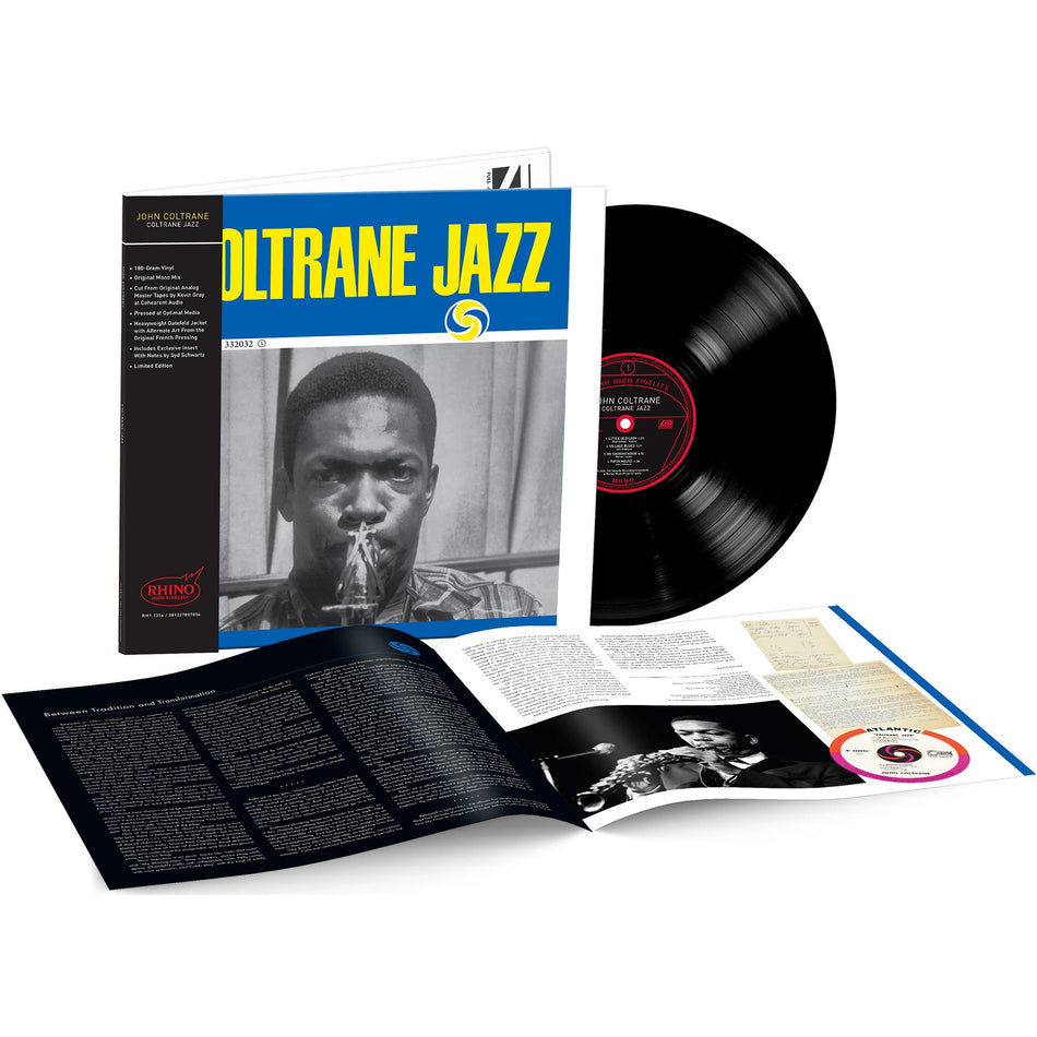 John Coltrane - Coltrane Jazz vinyl packshot, 180g black vinyl, SYEOR 2026 Indie Exclusive mono pressing - ToucanRecords.com