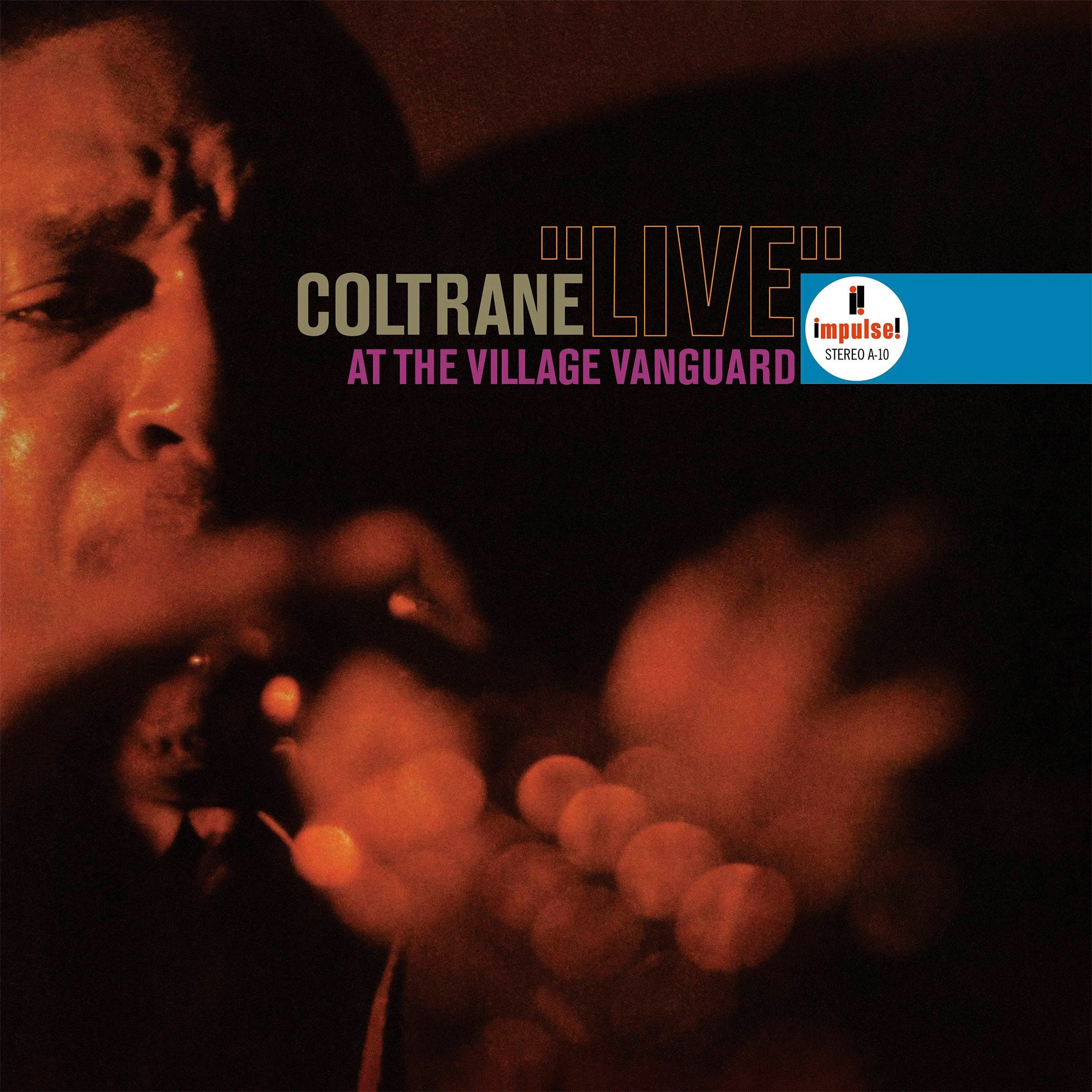 John Coltrane Live at the Village Vanguard 1962 Impulse Records LP cover, Acoustic Sounds Series, audiophile reissue, modal jazz post-bop