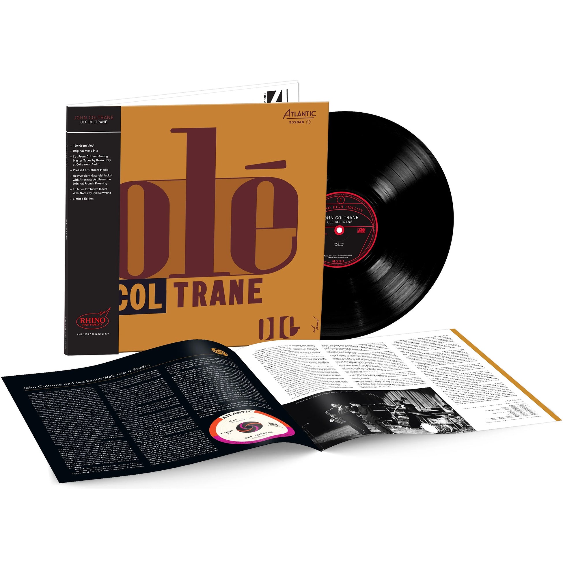 John Coltrane - Olé Coltrane vinyl packshot, SYEOR limited edition with obi strip, hard bop / post-bop classic audiophile reissue