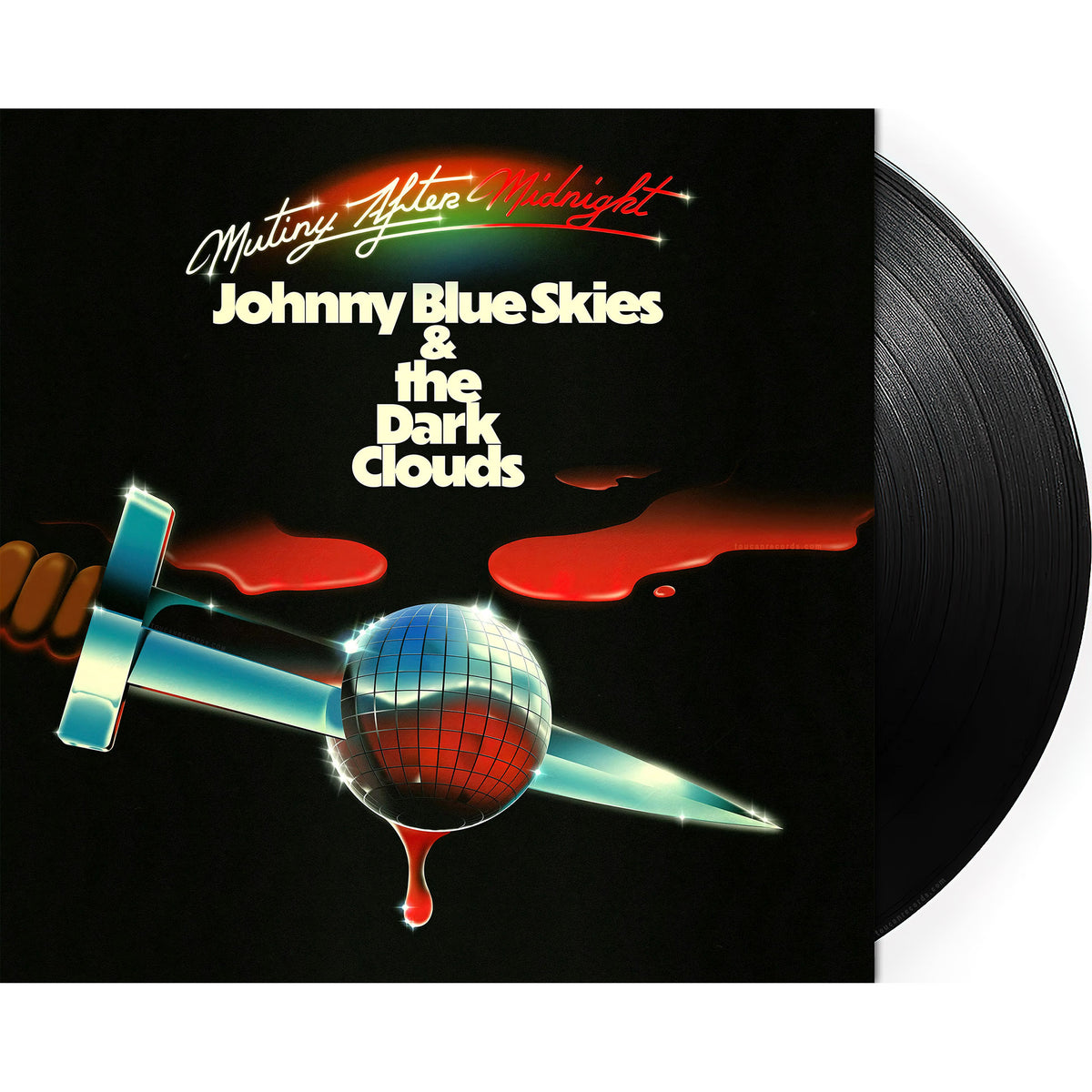 Johnny Blue Skies Mutiny After Midnight black vinyl LP packshot, modern Americana and country rock album