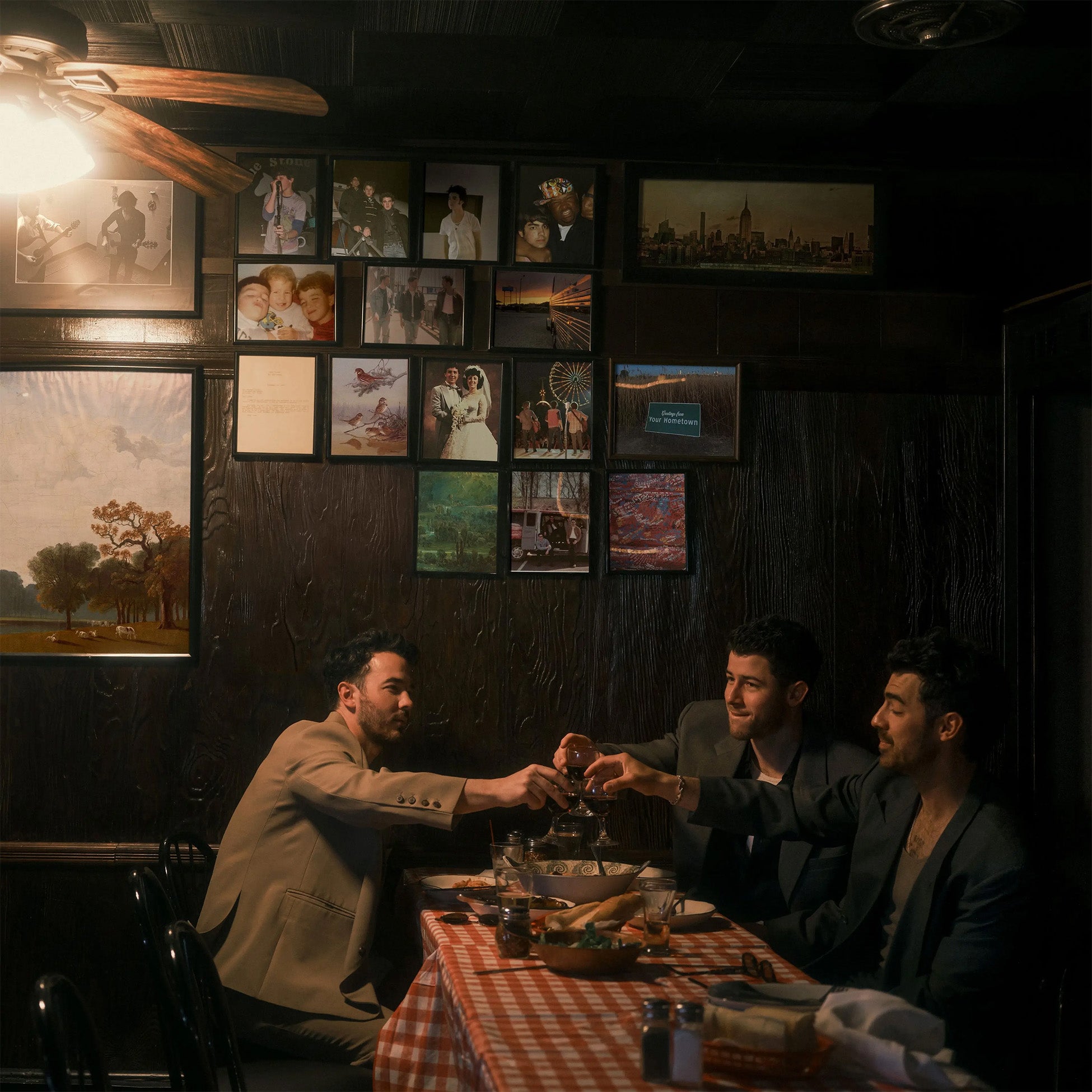 Jonas Brothers - Greetings From Your Hometown album cover, blue vinyl LP edition, contemporary pop