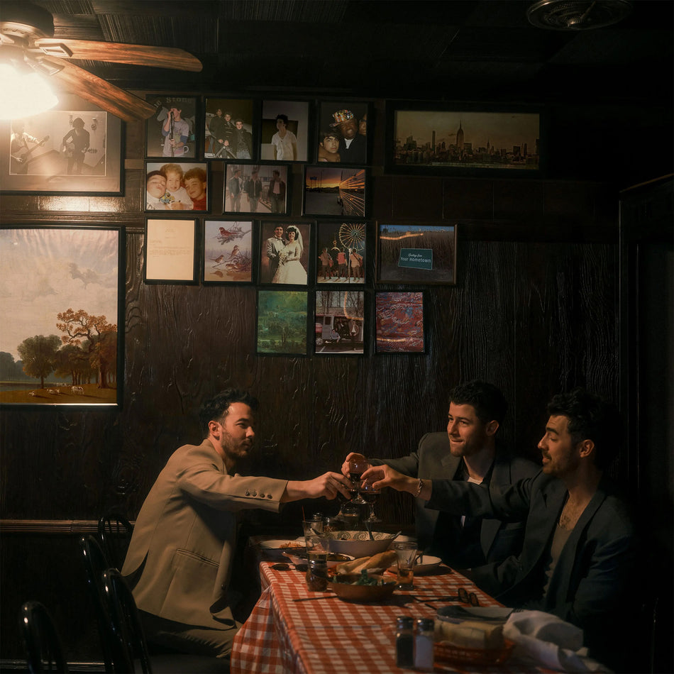 Jonas Brothers - Greetings From Your Hometown album cover, blue vinyl LP edition, contemporary pop