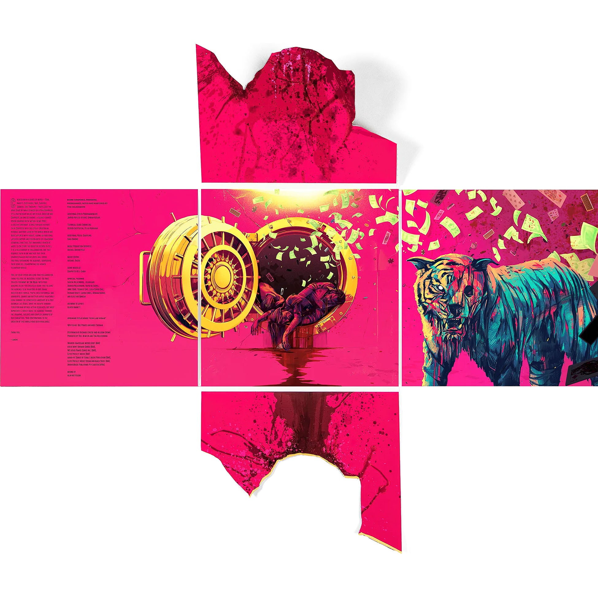 Junkie XL, Army Of The Dead, Film Score, 2 LP, 180g vinyl, Neon Pink, Neon Yellow, Vinyl, waxwork records, soundtrack, ost, cover, album, foldout cover,