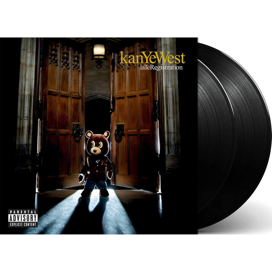 Kanye West – Late Registration packshot, double black vinyl pressing, critically acclaimed rap album — available at ToucanRecords.com