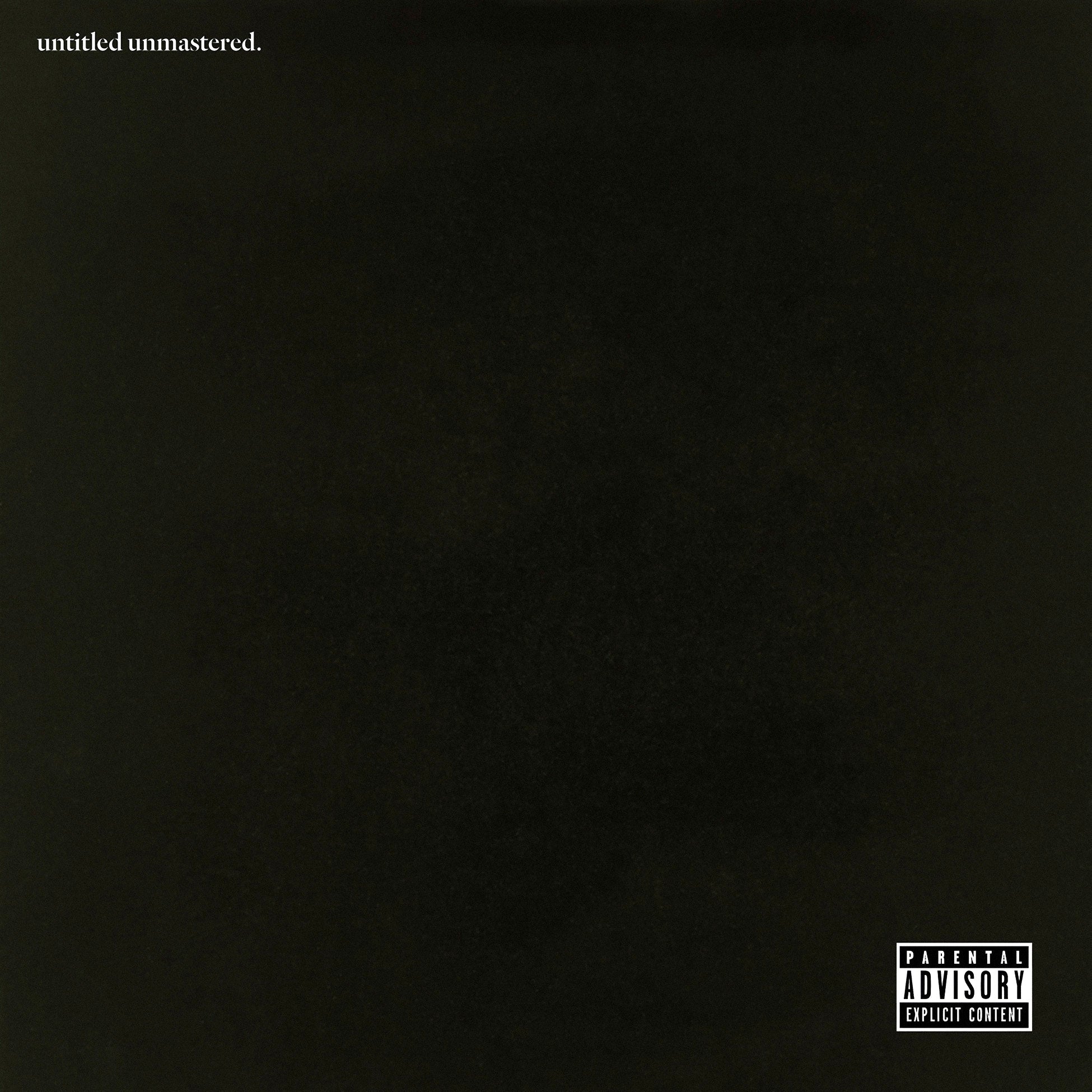 Kendrick Lamar - untitled unmastered. album cover, black vinyl LP, To Pimp a Butterfly demos compilation