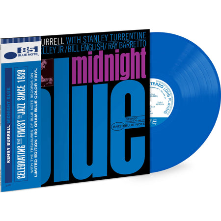 Kenny Burrell - Midnight Blue packshot, blue 180g pressing, Blue Note 85 obi strip