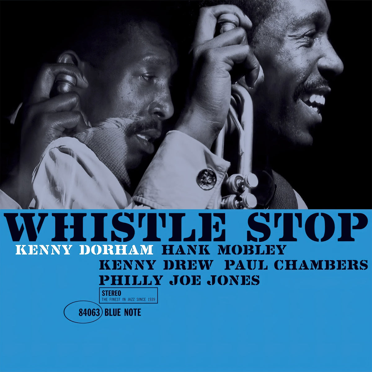 Kenny Dorham Whistle Stop album cover for Blue Note Classic Vinyl Series vinyl LP with hard bop tracks at ToucanRecords.com