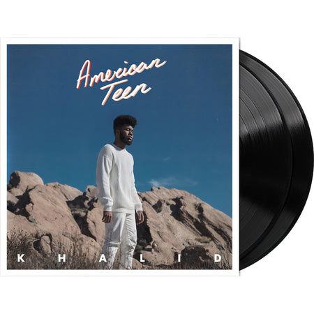 Khalid - American Teen vinyl packshot, 2 LP black vinyl edition in a gatefold cover