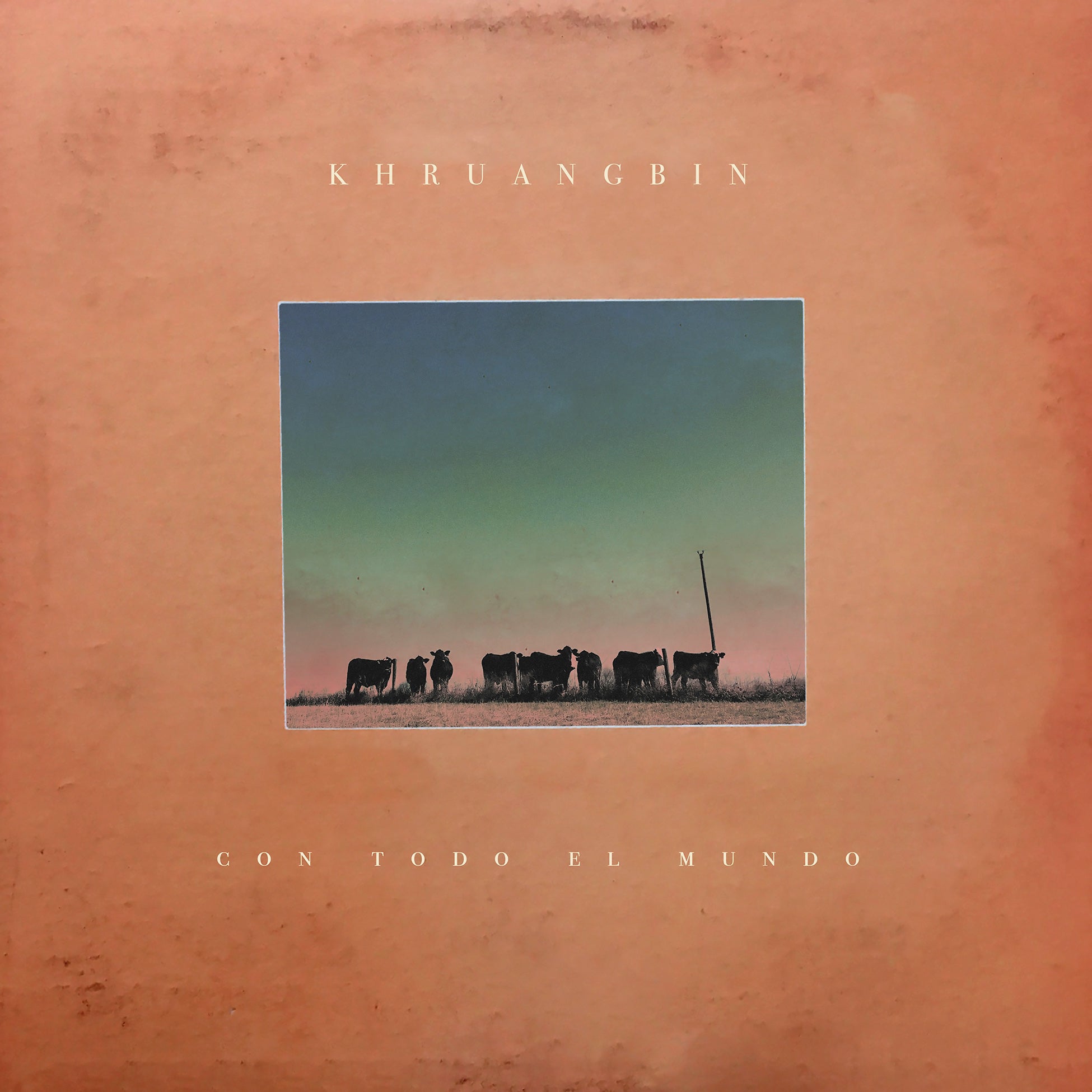 Khruangbin - Con Todo El Mundo album cover, black vinyl LP, instrumental psychedelic funk and world groove
