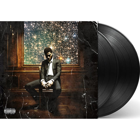 Man on the Moon 2: Legend of Mr Rager from Kid  Cudi, packshot, black vinyl pressing, 2LP gatefold edition