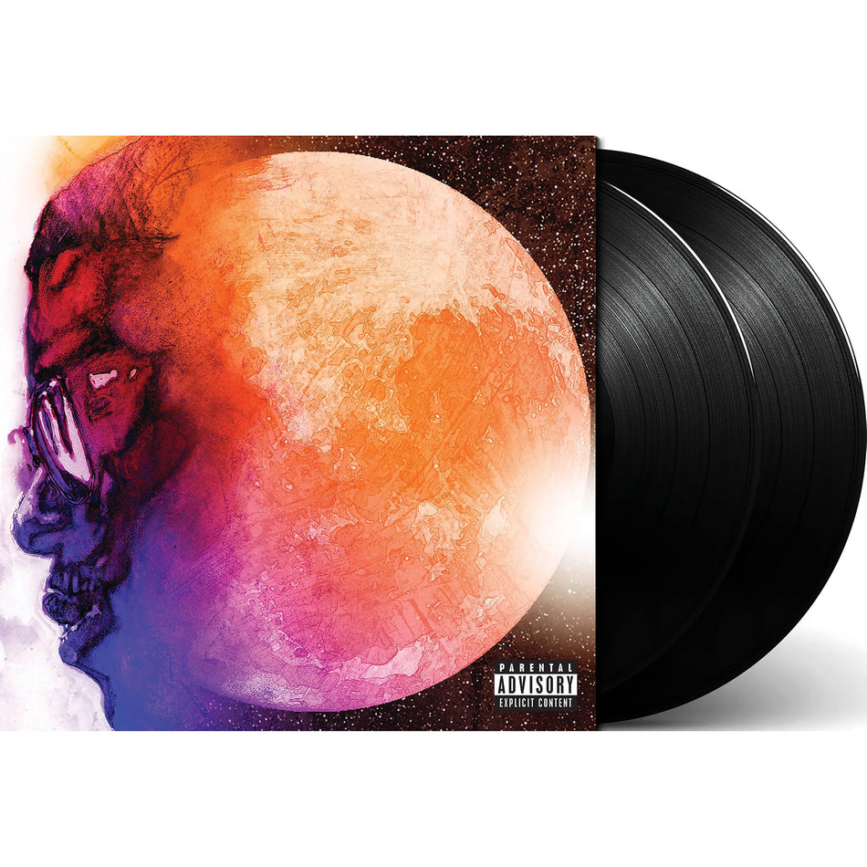 kid cudi, man on the moon, end of day, black vinyl, packshot, album cover, vinyl, album art, cover art, cover,