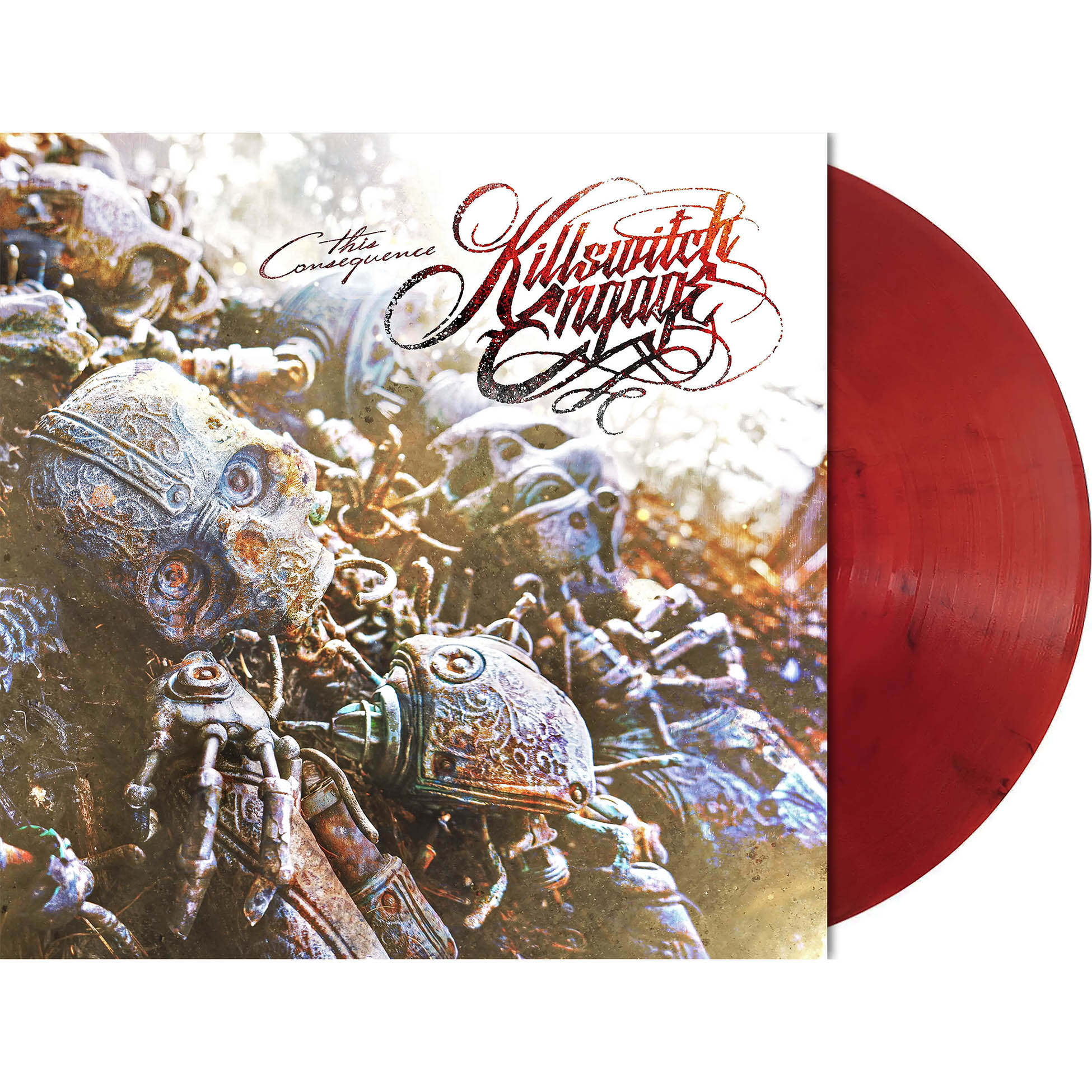 Killswitch Engage This Consequence packshot, limited red colored vinyl, 2025 Metal Blade Records heavy metal release