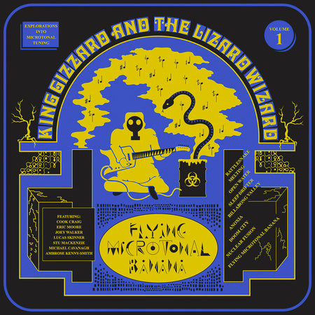 King Gizzard And The Lizard Wizard - Flying Microtonal Banana album cover, eco-wax random color recycled vinyl LP