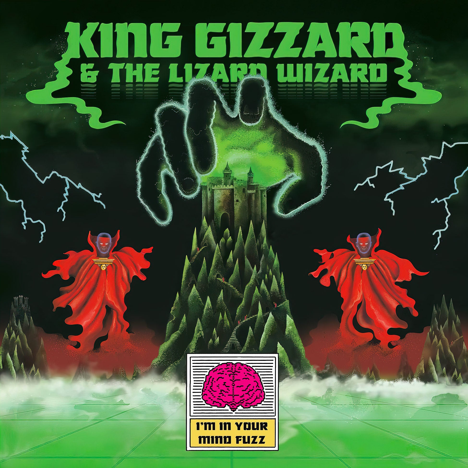 King Gizzard And The Lizard Wizard - I'm In Your Mind Fuzz album cover art, psychedelic rock, recycled black vinyl, 180g pressing