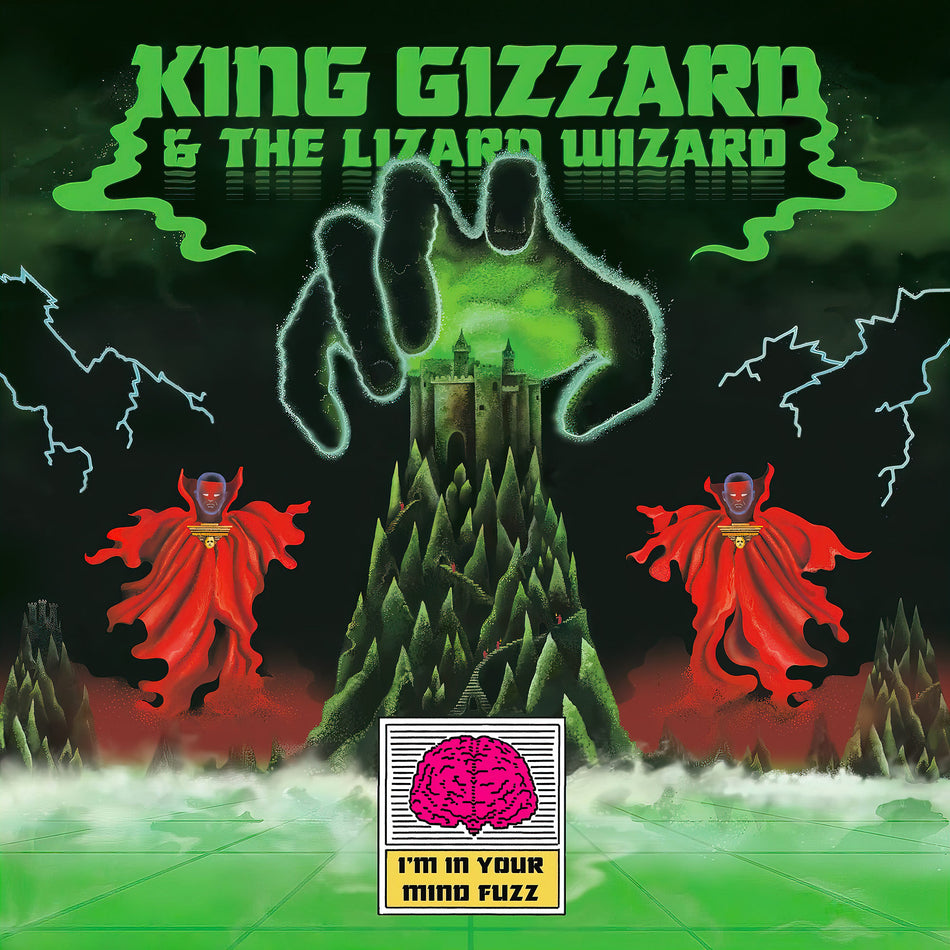 King Gizzard And The Lizard Wizard - I'm In Your Mind Fuzz album cover art, psychedelic rock, recycled black vinyl, 180g pressing