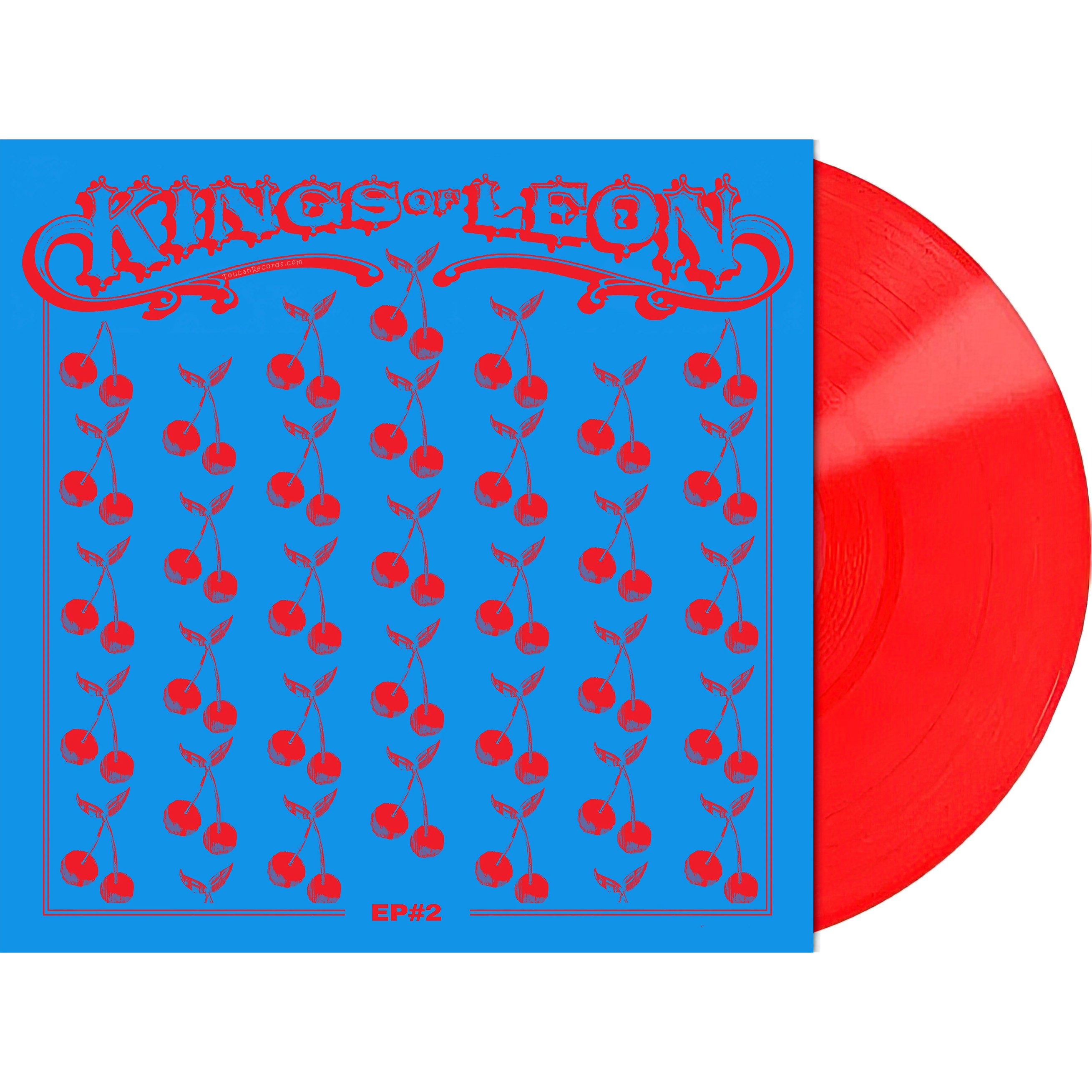 Kings of Leon - EP #2 cherry red vinyl EP packshot, first independent release in two decades, southern garage rock
