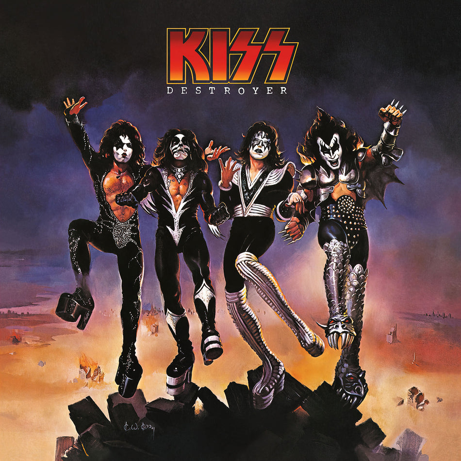 Kiss - Destroyer album cover, 180-gram black vinyl LP, 1976 hard rock classic at ToucanRecords.com