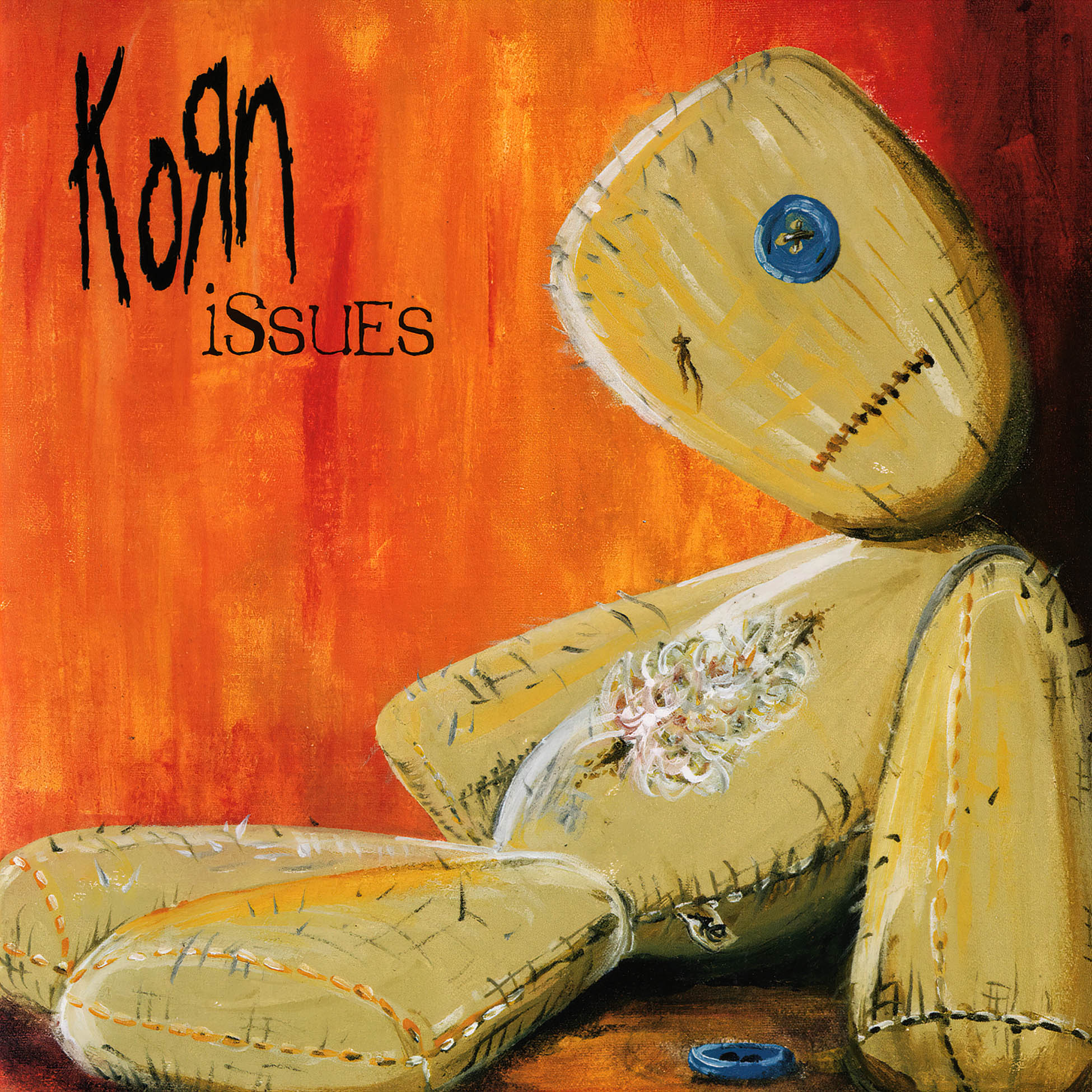 Korn - Issues album cover, 140g black vinyl 2LP edition, 2018 reissue – Nu-metal vinyl at ToucanRecords.com