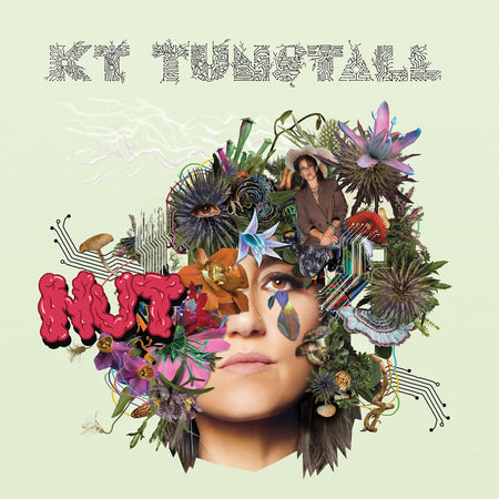 KT Tunstall Nut album cover, Clear Violet Swirl vinyl limited edition, brain garden artwork by Josh McCartney