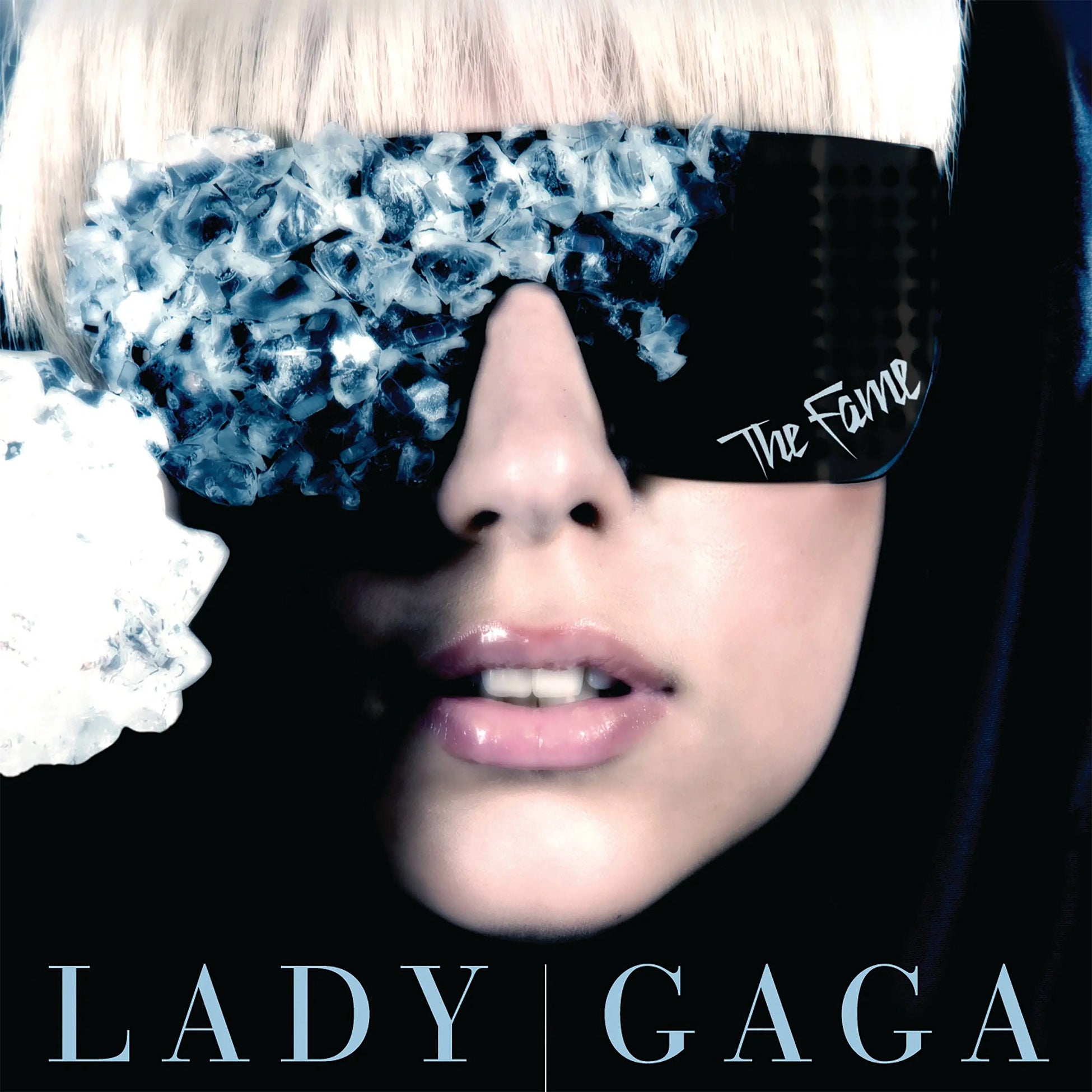 Lady Gaga - The Fame album cover, black vinyl 2LP edition, dance-pop artwork - available at ToucanRecords.com