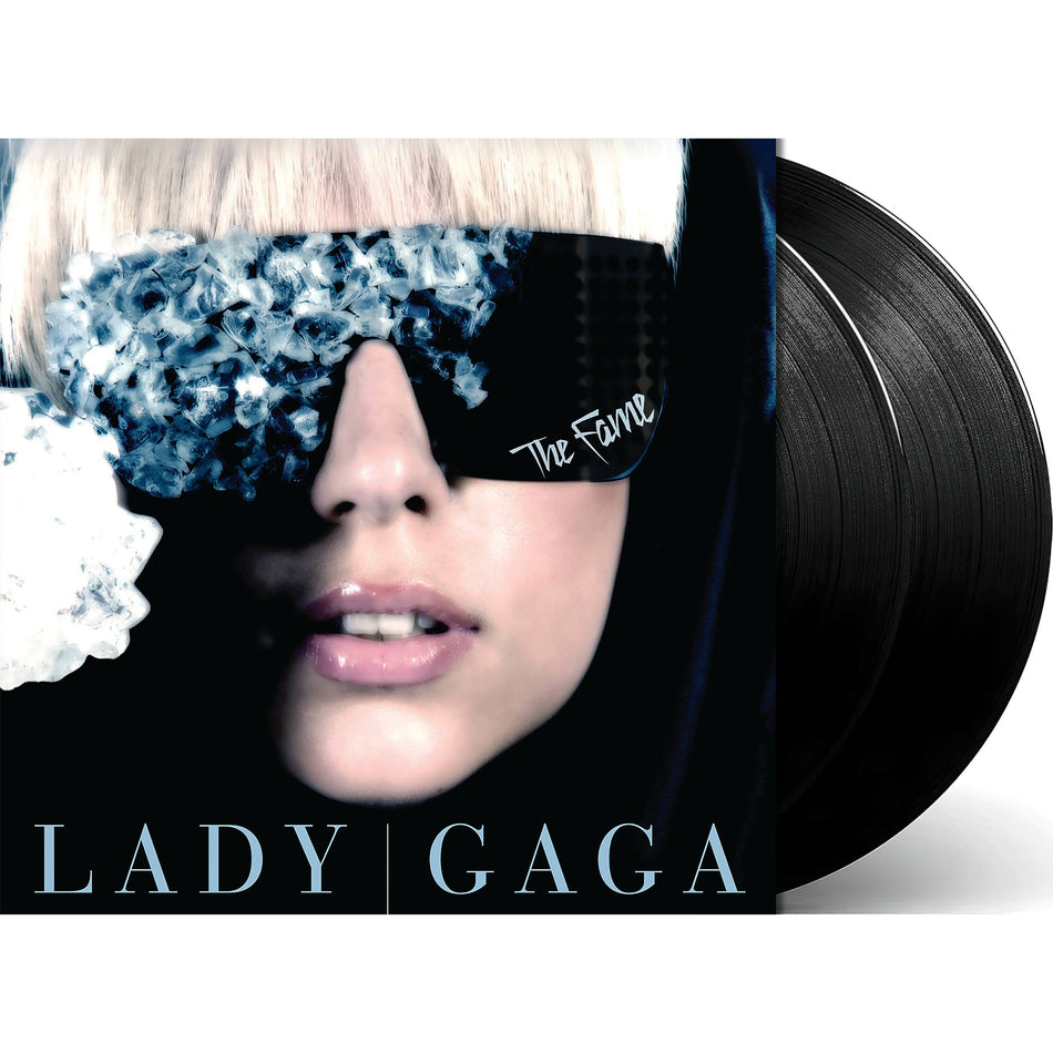 Lady Gaga - The Fame packshot, black vinyl double LP pressing, synth-pop classic