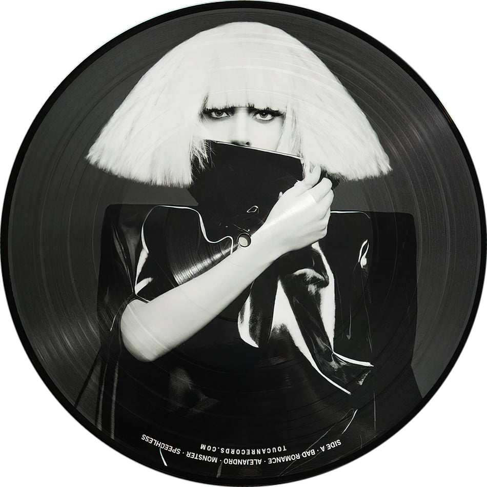 Lady Gaga - The Fame Monster cover art, 2009 Grammy-winning electro-pop release, collectible picture disc