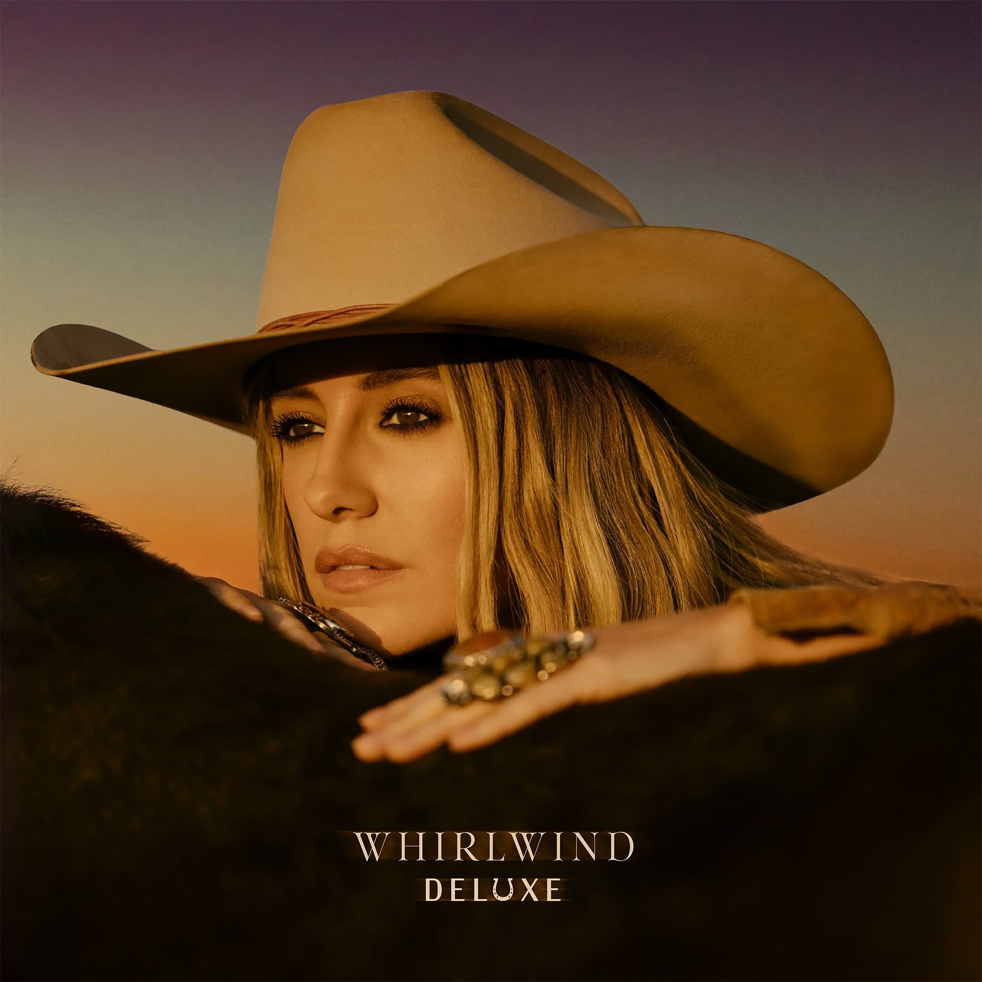 Lainey Wilson - Whirlwind album cover, deluxe edition black vinyl 2LP gatefold with printed inner sleeves