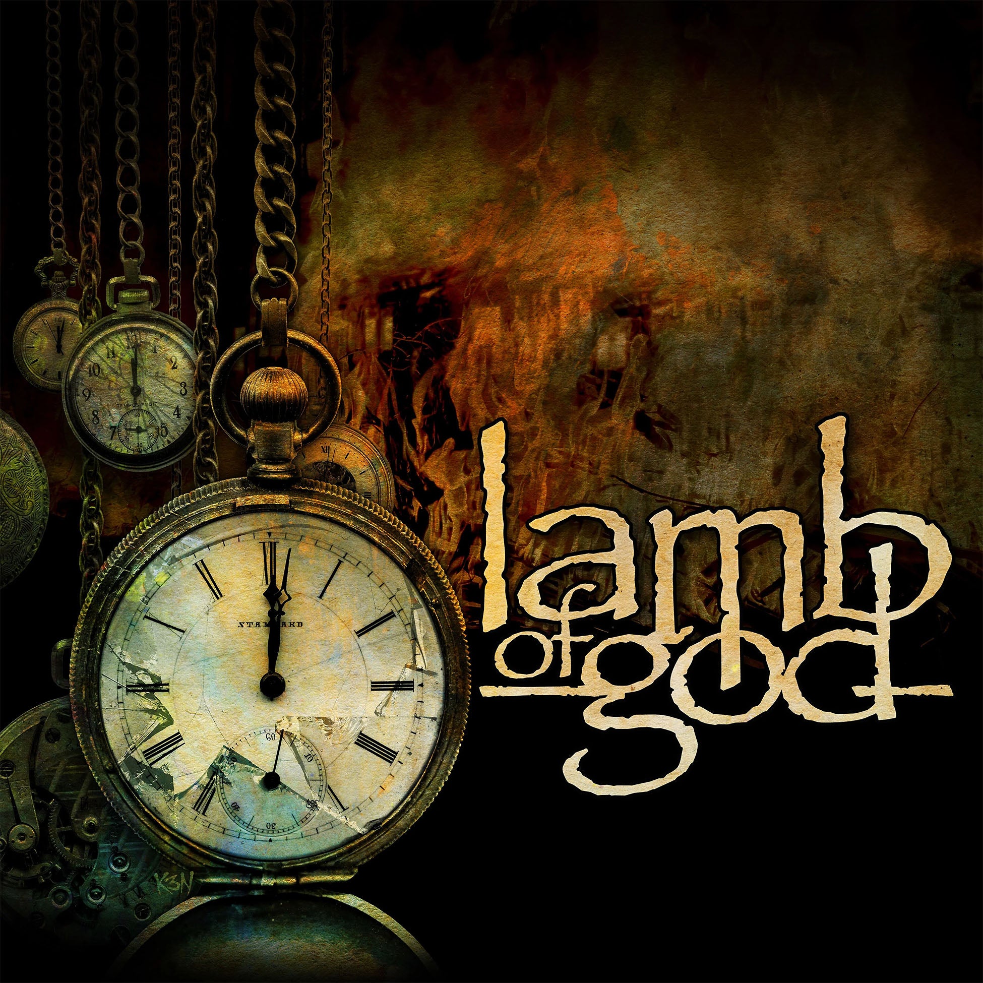 Lamb of God - Lamb of God album cover, black vinyl LP, 2020 self-titled release with Art Cruz