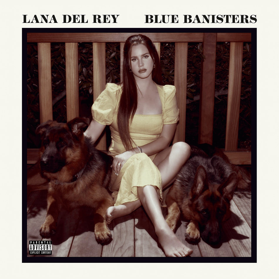 Lana Del Rey - Blue Banisters 2 LP black vinyl album cover, 2021 dream pop release