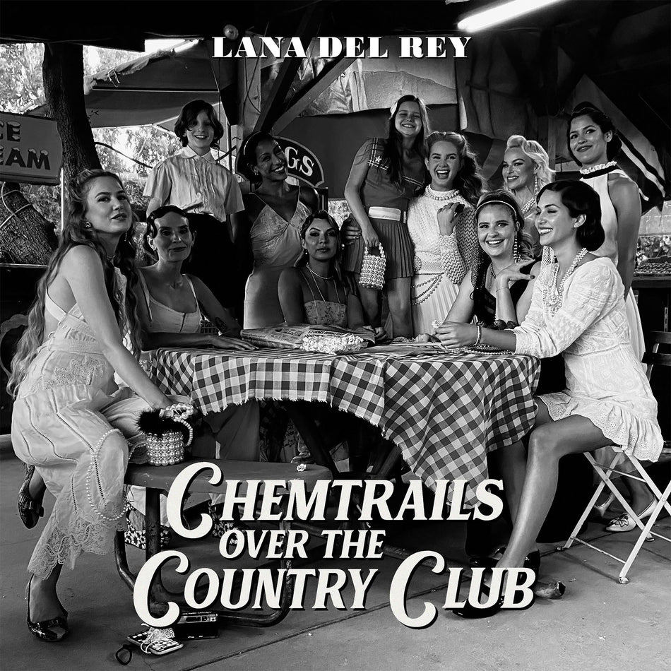 Lana Del Rey - Chemtrails Over The Country Club album cover, black vinyl LP, gatefold jacket edition available at ToucanRecords.com