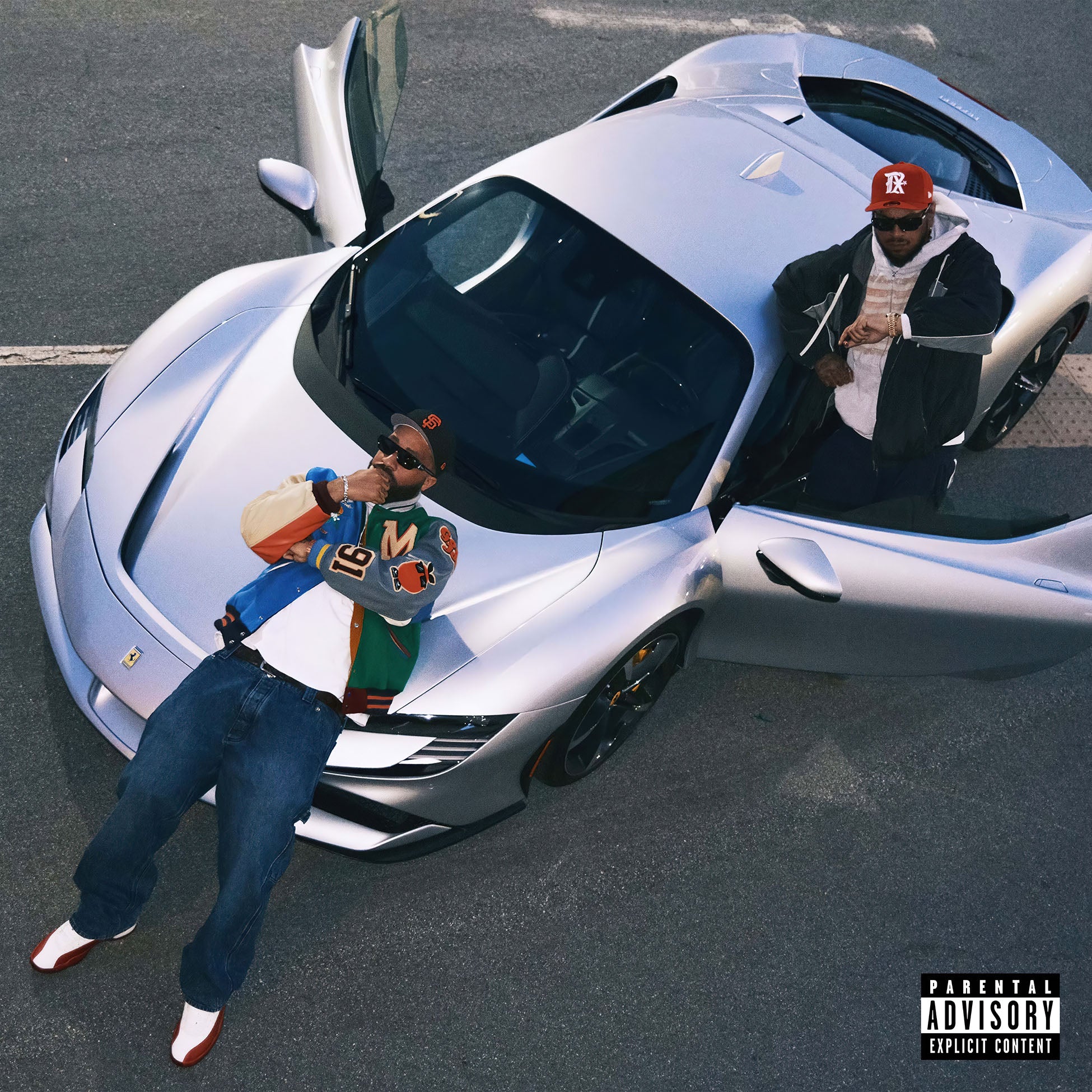 Larry June & Cardo Until Night Comes album cover, Blue Green Orange tri-color vinyl 2LP, gatefold edition