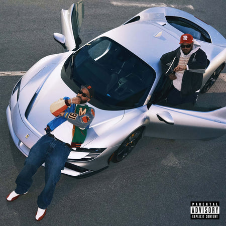 Larry June & Cardo Until Night Comes album cover, Blue Green Orange tri-color vinyl 2LP, gatefold edition