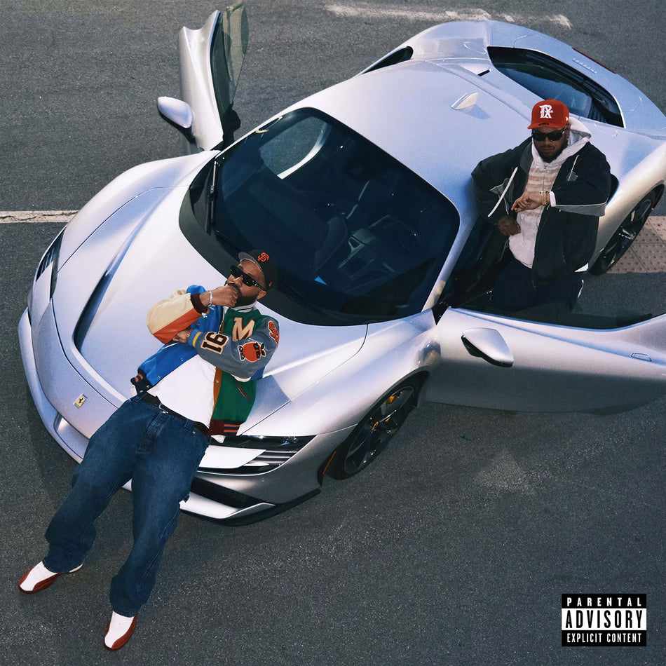 Larry June & Cardo Until Night Comes album cover, Blue Green Orange tri-color vinyl 2LP, gatefold edition