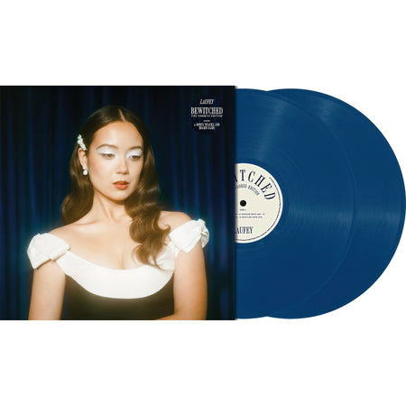 laufey, bewitched, goddess edition, packshot, limited edition, blue vinyl, colored vinyl, album cover, album art, cover cover art, vinyl,