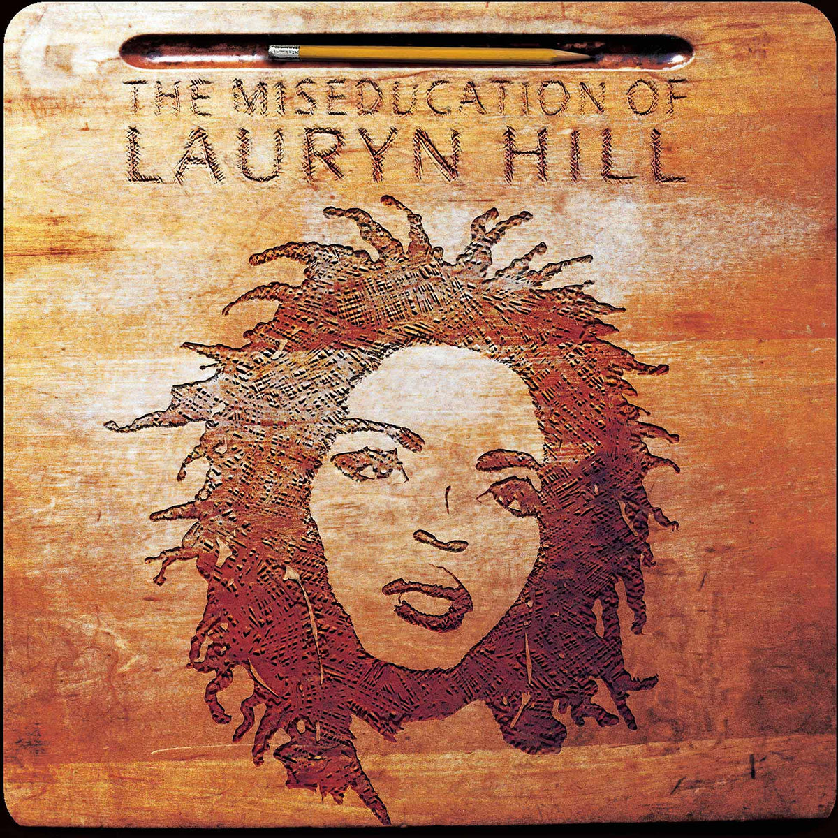 lauryn hill, miseducation, miseducaton of lauryn hill, cover, cover art, album cover, vinyl, school desk,