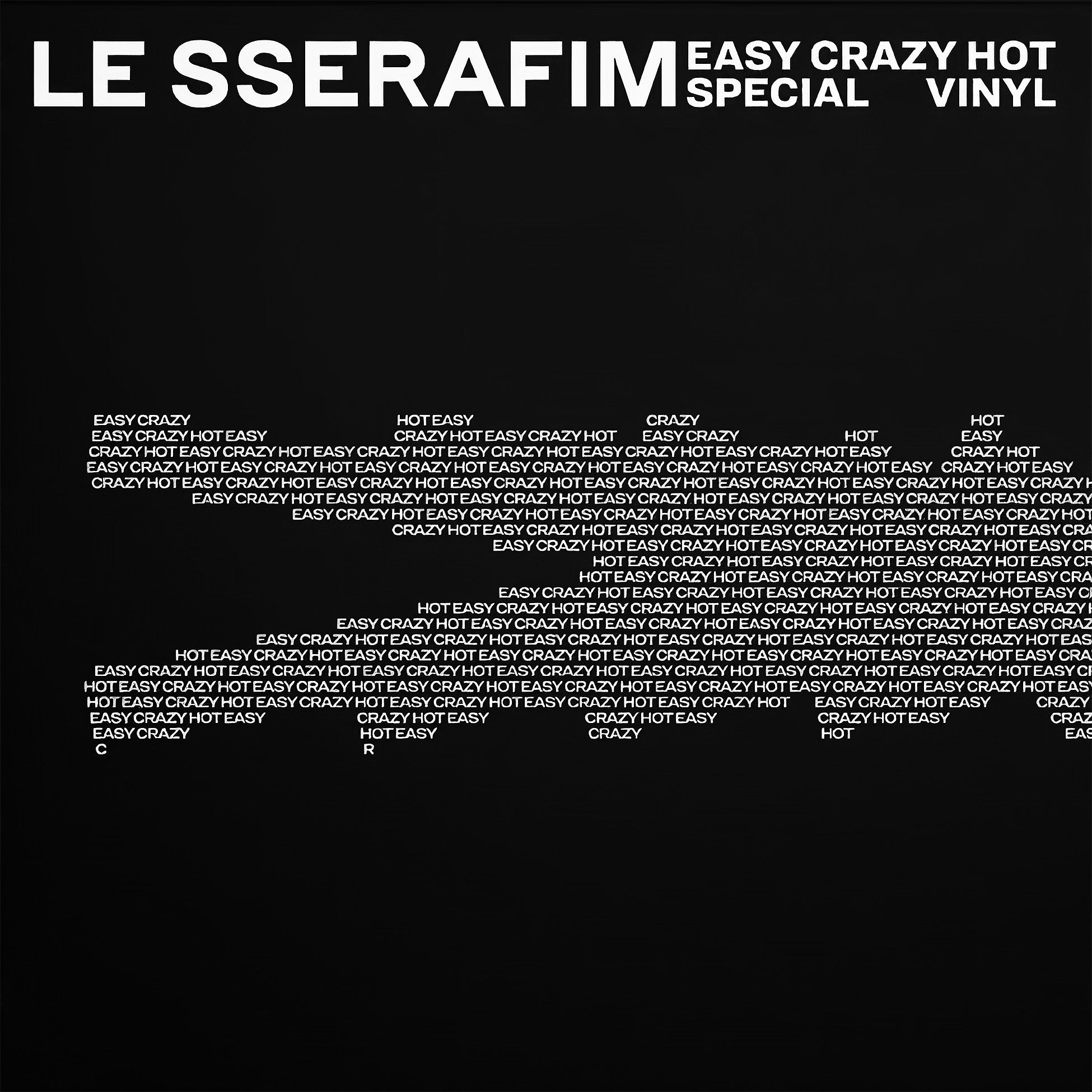 LE SSERAFIM - EAZY-CRAZY-HOT SPECIAL VINYL album cover, special edition LP with collectibles