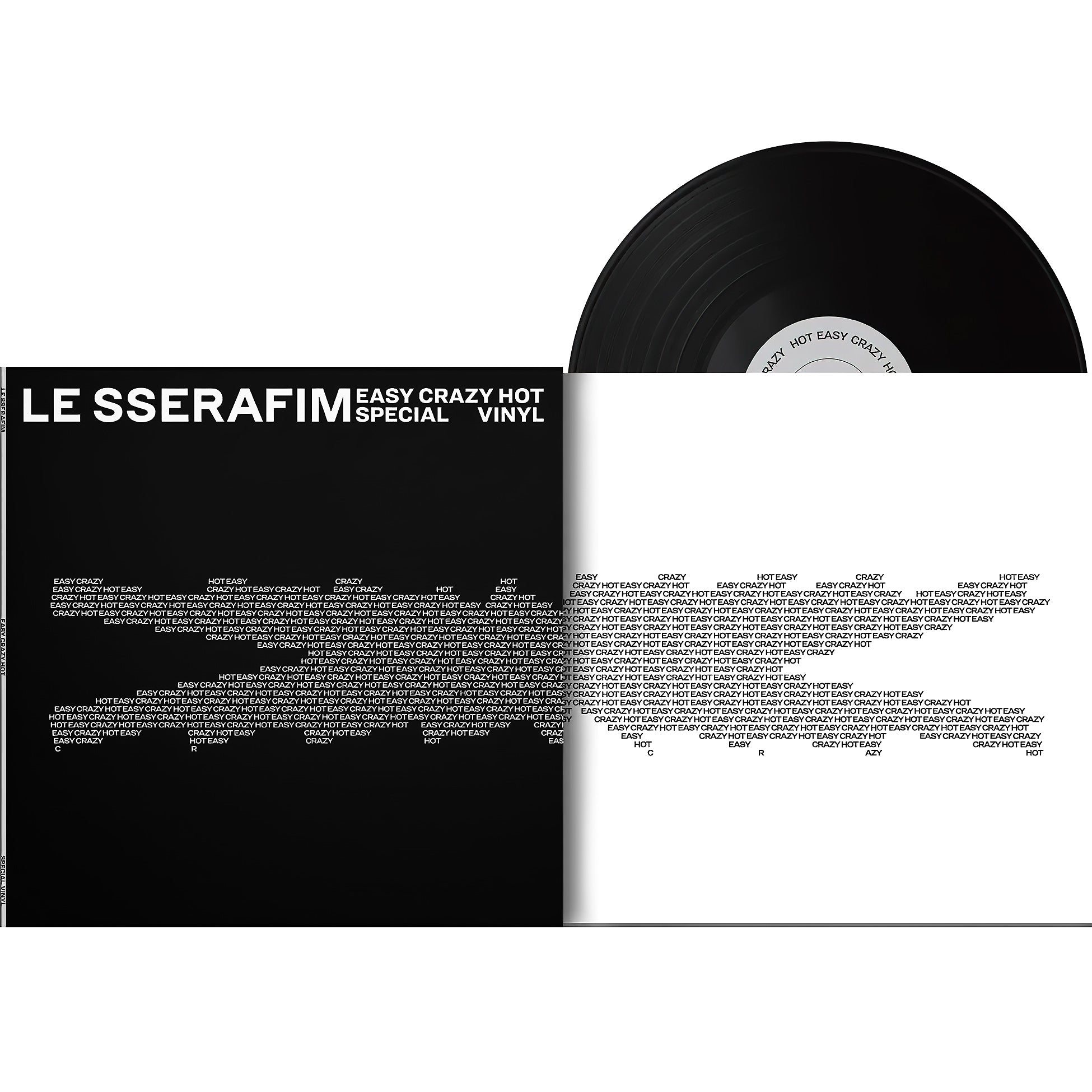 LE SSERAFIM - EAZY-CRAZY-HOT packshot, special edition vinyl with poster set and photocards