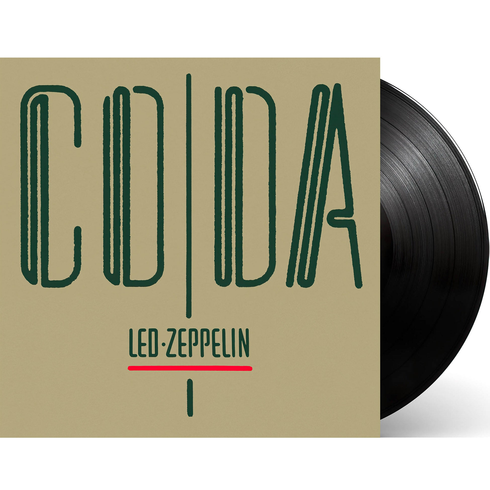 Led Zeppelin - Coda 180g vinyl packshot, classic rock rarities collection, collectible analog reissue of outtakes