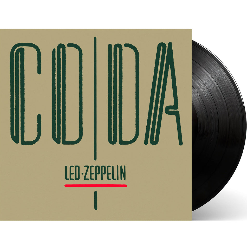 Led Zeppelin - Coda 180g vinyl packshot, classic rock rarities collection, collectible analog reissue of outtakes