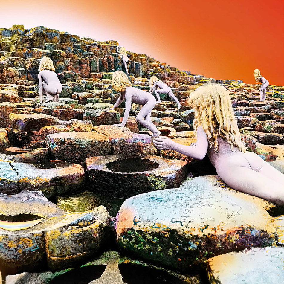 led Zeppelin's Houses of the Holy vinyl album cover, classic 1973 rock pressing with Dancing Days