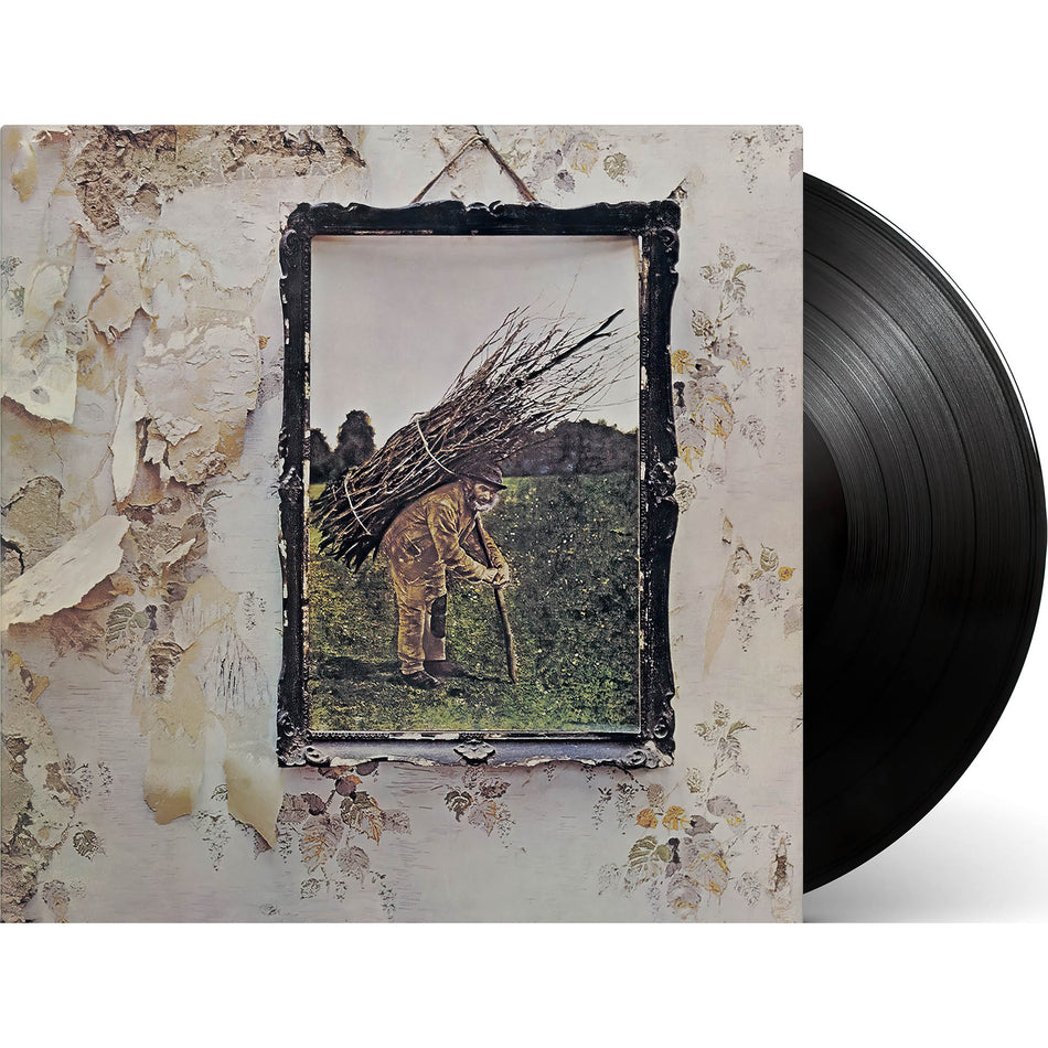 Led Zeppelin - Led Zeppelin IV vinyl packshot, heavyweight black pressing, legendary 1971 rock release